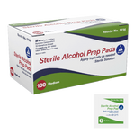 Dynarex Alcohol Prep Pad - Sterile, Medium, 100/bx, 20bxs/case (2000 Count) Dynarex Alcohol Prep Pad - Sterile, Medium, 100/bx, 20bxs/case (2000 Count)