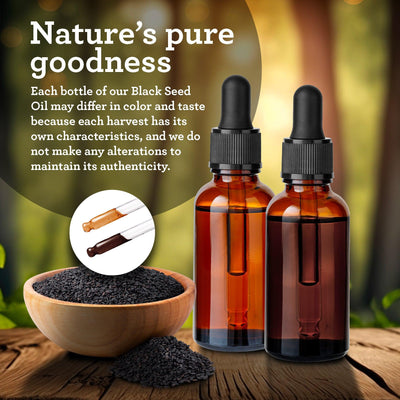 Natural Cold Pressed Black Seed Oil With Vitamin D3, K2, & E Natural Cold Pressed Black Seed Oil With Vitamin D3, K2, & E