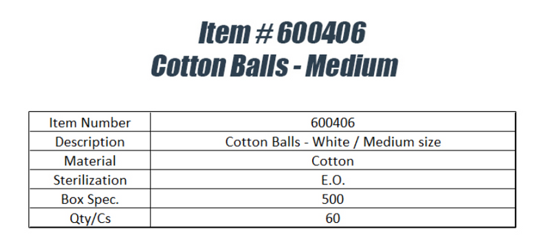 White/Medium Cotton Balls White/Medium Cotton Balls