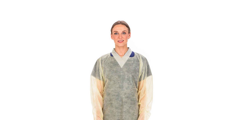 Cardinal Health Over-The-Head Spunbond Protective Gown Universal, yellow 1ea/bag, 100 bags/cs Cardinal Health Over-The-Head Spunbond Protective Gown Universal, yellow 1ea/bag, 100 bags/cs