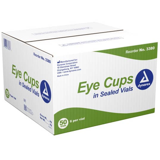 Dynarex Eye Cups in a Vial, 6ea/vials, 50vials/cs (300 Count) Dynarex Eye Cups in a Vial, 6ea/vials, 50vials/cs (300 Count)