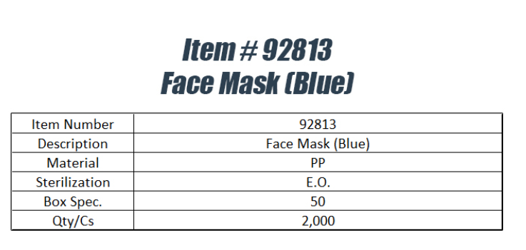 Blue Face Mask Blue Face Mask