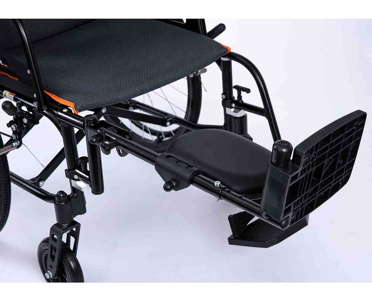 Feather Elevating Legrest Pair Set for Feather Wheelchair Chair Only (Matte Black) Feather Elevating Legrest Pair Set for Feather Wheelchair Chair Only (Matte Black)