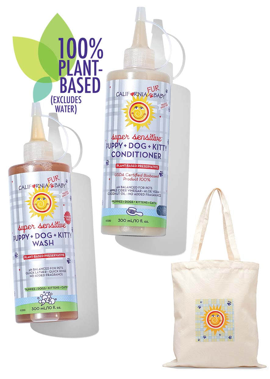 (No Fragrance) Super Sensitive™ Puppy + Dog + Kitty Wash & Conditioner Set (No Fragrance) Super Sensitive™ Puppy + Dog + Kitty Wash & Conditioner Set