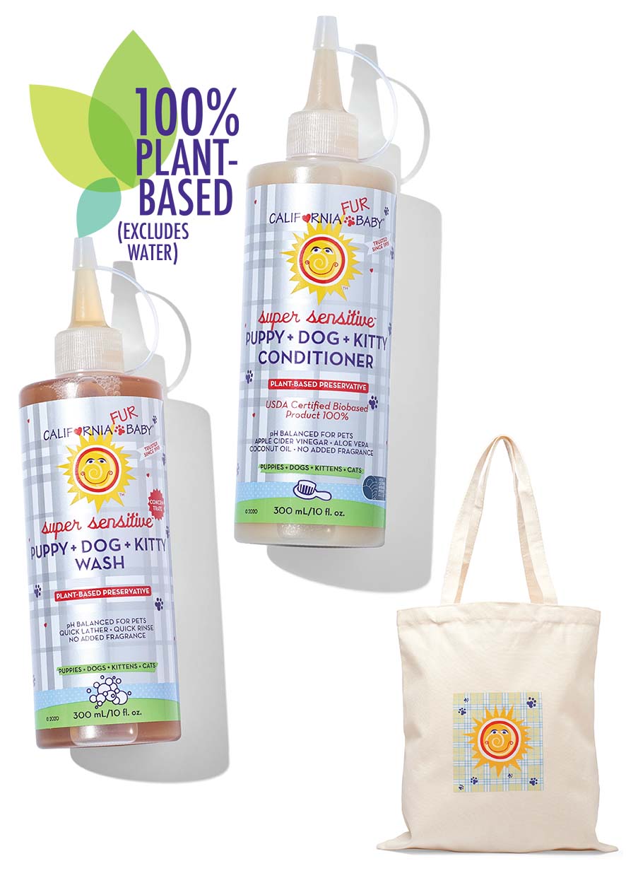 (No Fragrance) Super Sensitive™ Puppy + Dog + Kitty Wash & Conditioner Set (No Fragrance) Super Sensitive™ Puppy + Dog + Kitty Wash & Conditioner Set