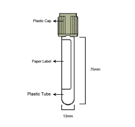Gray Top 13x75mm, 4ml, PET (Glucose Tube) Gray Top 13x75mm, 4ml, PET (Glucose Tube)