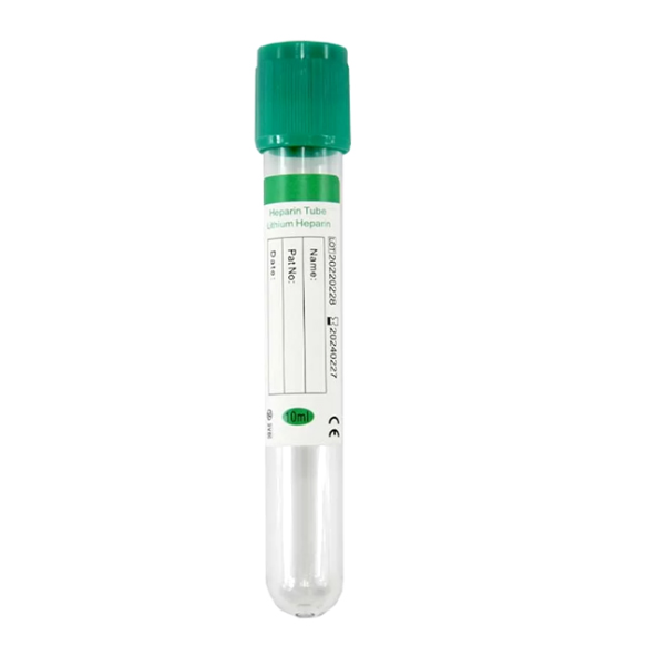 Green Heparin Lithium Tube 10ML PET Green Heparin Lithium Tube 10ML PET