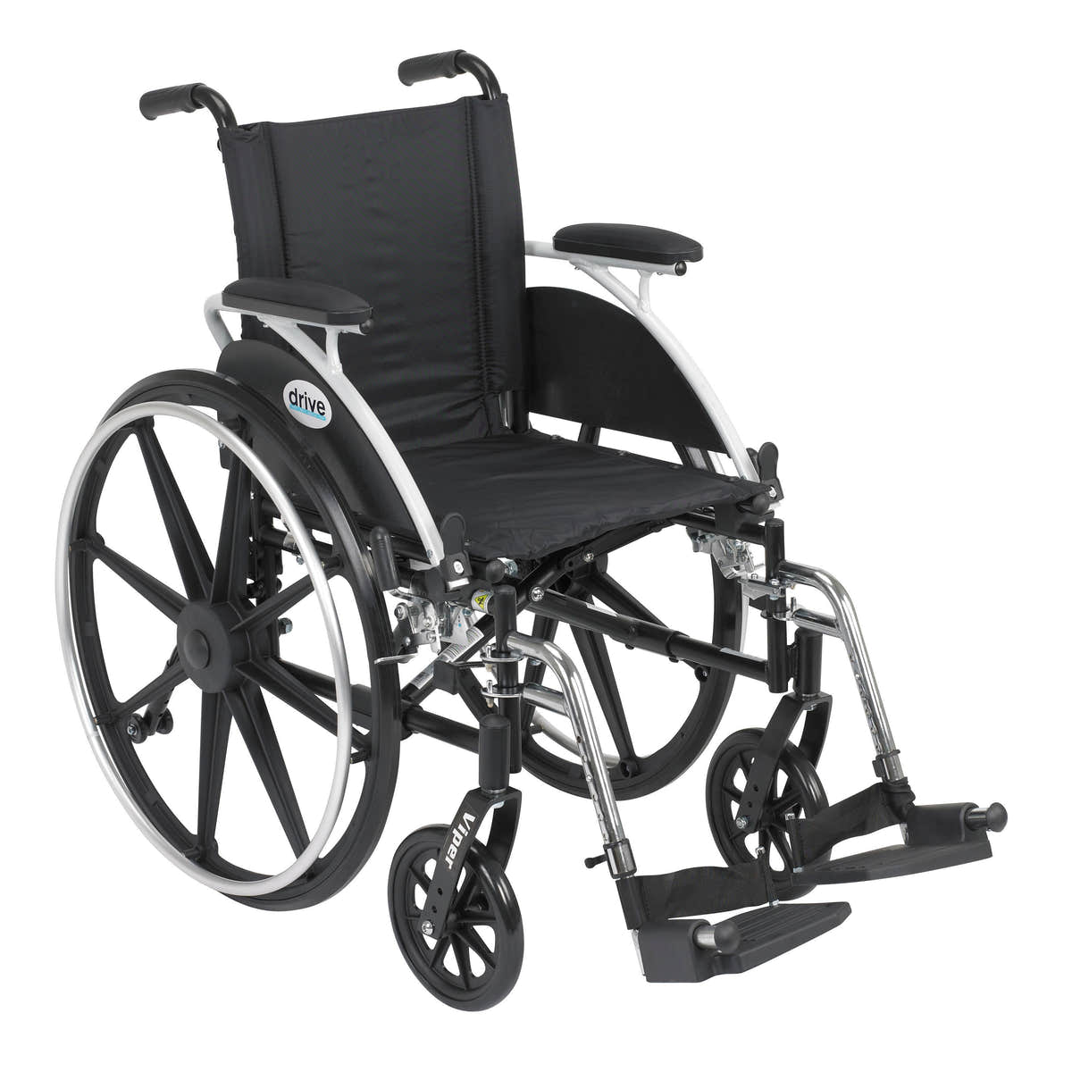 Viper Wheelchair with Flip Back Removable Arms, Desk Arms, Swing away Footrests, 14" Seat Viper Wheelchair with Flip Back Removable Arms, Desk Arms, Swing away Footrests, 14" Seat