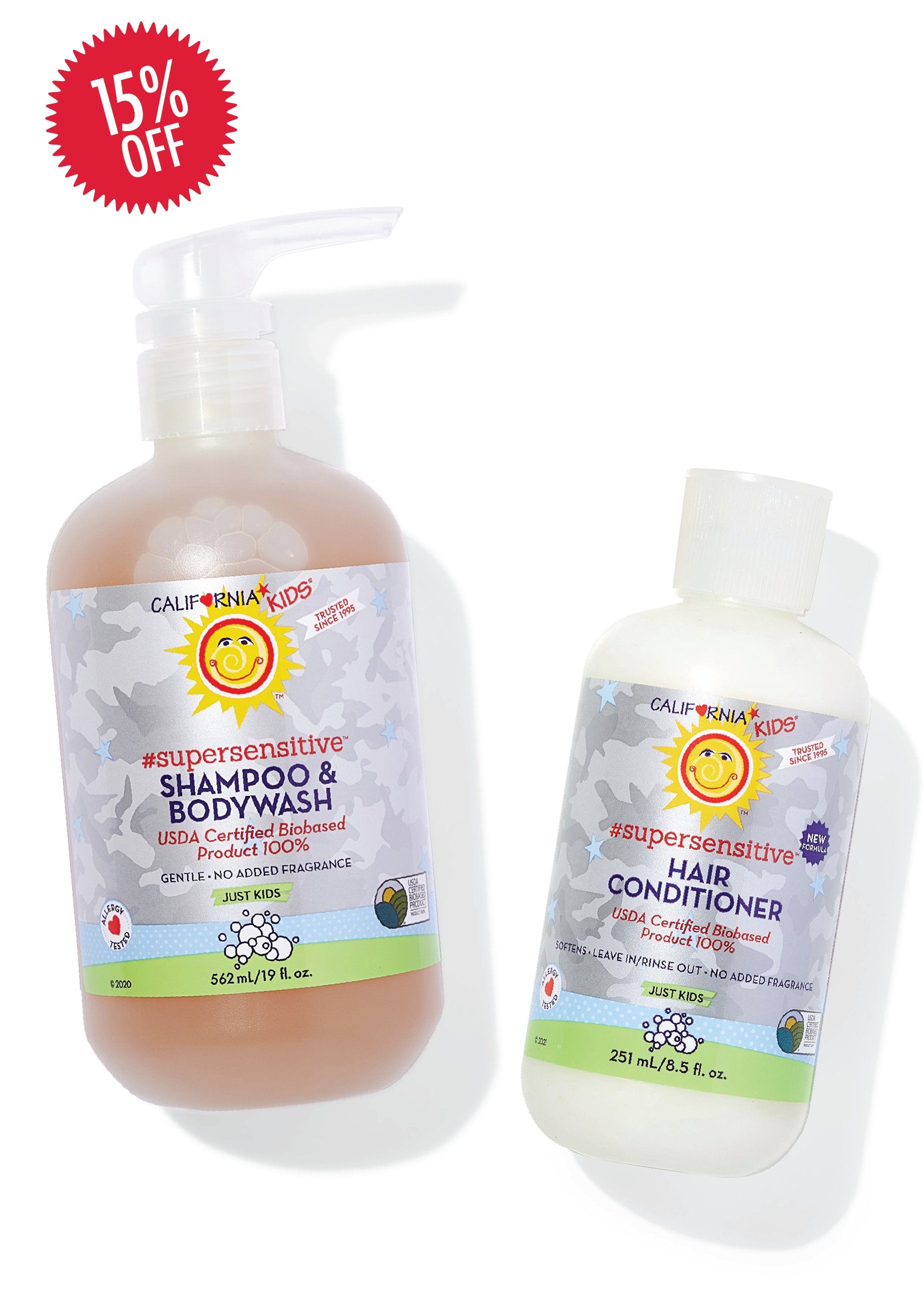 (No Fragrance) Kids #SuperSensitive™ Shampoo + Conditioner Bundle (No Fragrance) Kids #SuperSensitive™ Shampoo + Conditioner Bundle