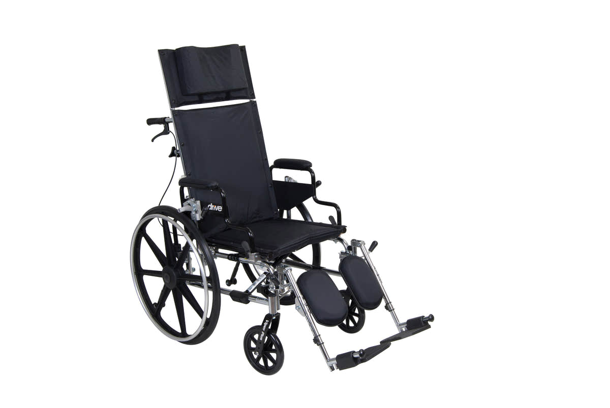 Viper Plus GT Full Reclining Wheelchair, Detachable Desk Arms, 18" Seat Viper Plus GT Full Reclining Wheelchair, Detachable Desk Arms, 18" Seat