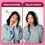 Pink Lip Shaped Night Tape with Case - 60 Count Pink Lip Shaped Night Tape with Case - 60 Count