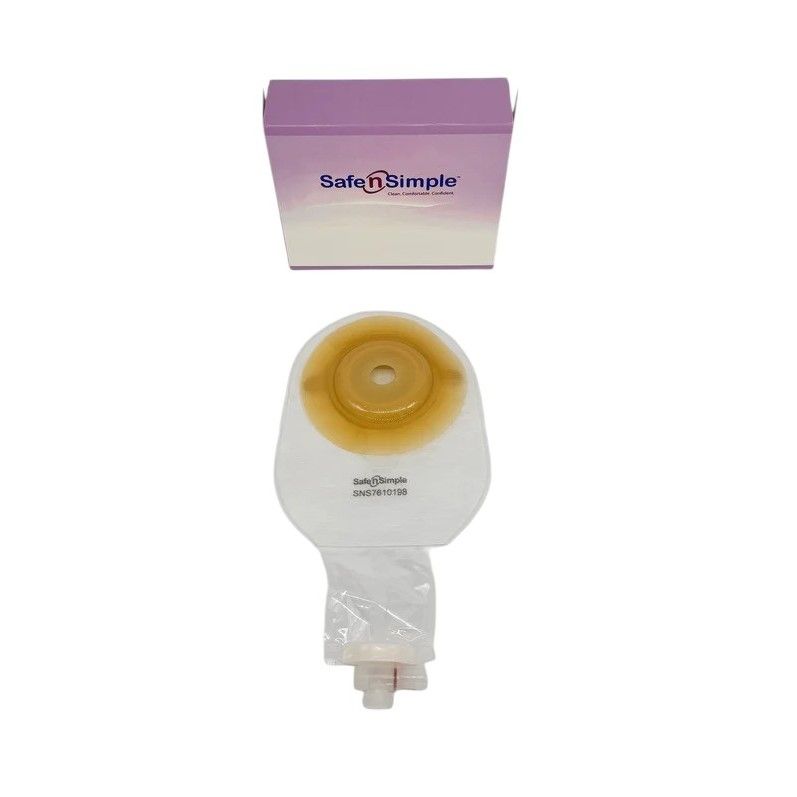 Safe N Simple 9" Convex 1 Piece Extended Wear Pre-cut Urostomy Pouch (80 Count) Safe N Simple 9" Convex 1 Piece Extended Wear Pre-cut Urostomy Pouch (80 Count)
