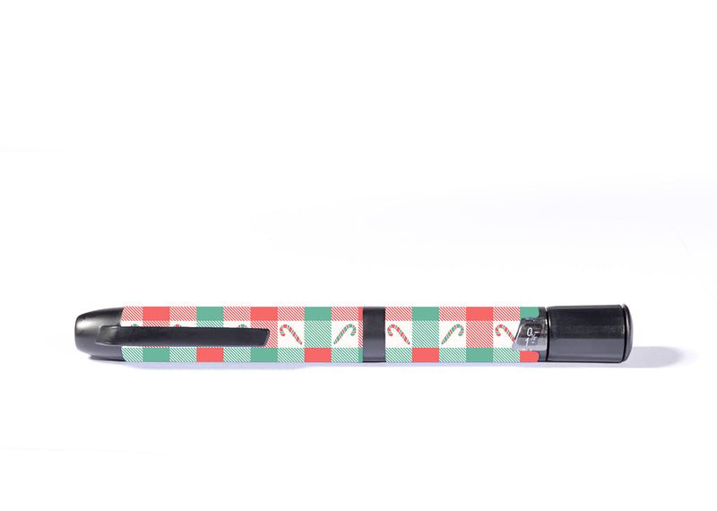Peppermint Plaid InPen - Smart Insulin Pen Sticker - Pump Peelz Peppermint Plaid InPen - Smart Insulin Pen Sticker - Pump Peelz