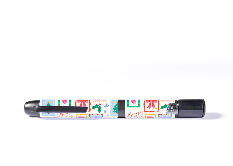 Holiday Greetings InPen - Smart Insulin Pen Sticker - Pump Peelz Holiday Greetings InPen - Smart Insulin Pen Sticker - Pump Peelz