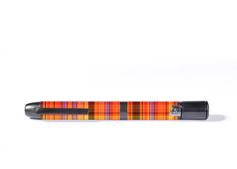 Pumpkin Plaid InPen - Smart Insulin Pen Sticker - Pump Peelz Pumpkin Plaid InPen - Smart Insulin Pen Sticker - Pump Peelz
