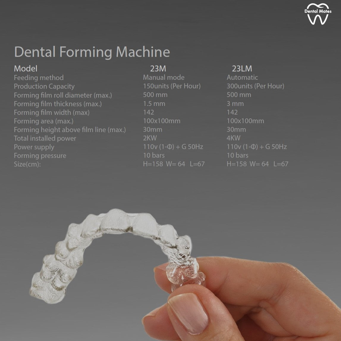 Vechte Fully Automated Thermoforming Machine for Aligners, Retainers, Mouthguards Vechte Fully Automated Thermoforming Machine for Aligners, Retainers, Mouthguards