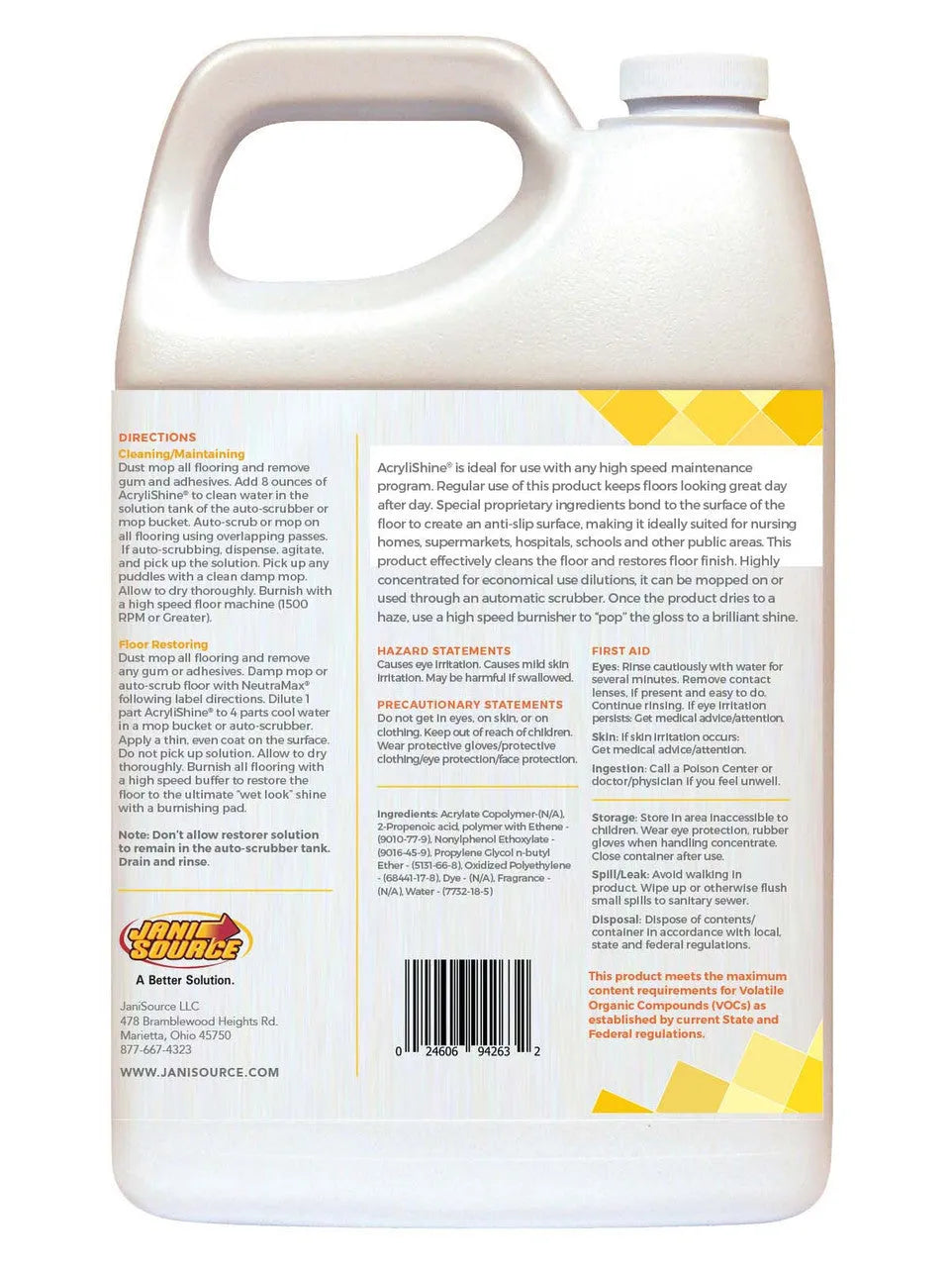 AcryliShine Concentrated UHS Floor Cleaner & Restorer, 1 Gallon AcryliShine Concentrated UHS Floor Cleaner & Restorer, 1 Gallon