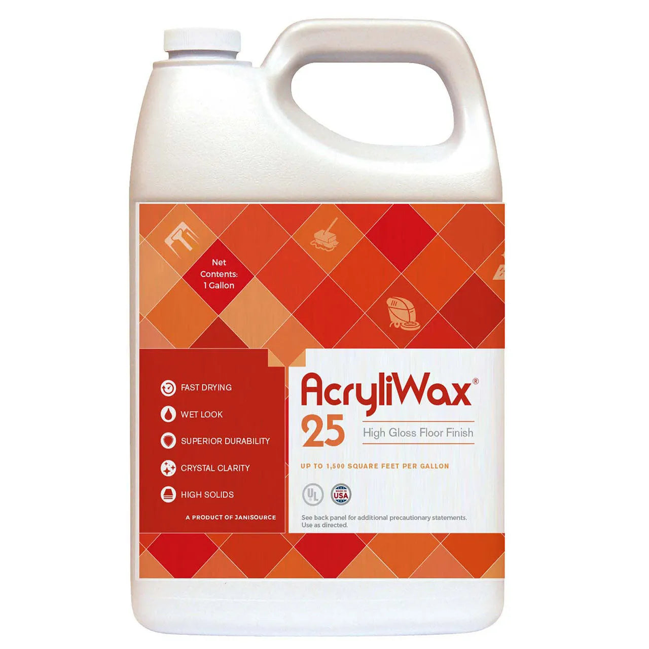 AcryliWax 25 High-Gloss, High Traffic Commercial Floor Finish AcryliWax 25 High-Gloss, High Traffic Commercial Floor Finish