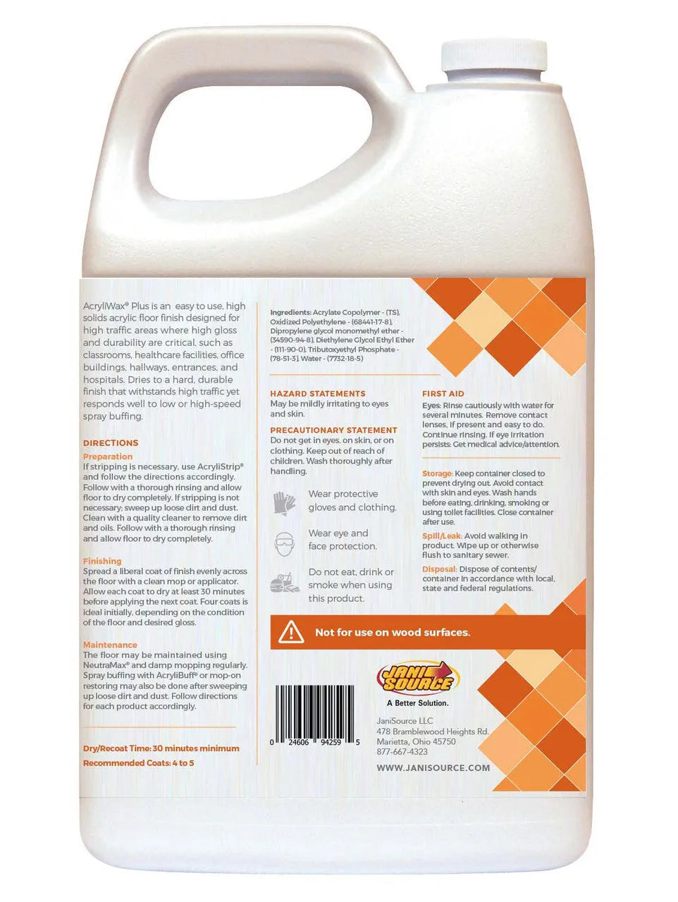 Acryliwax Plus High Traffic Commercial Floor Finish Acryliwax Plus High Traffic Commercial Floor Finish