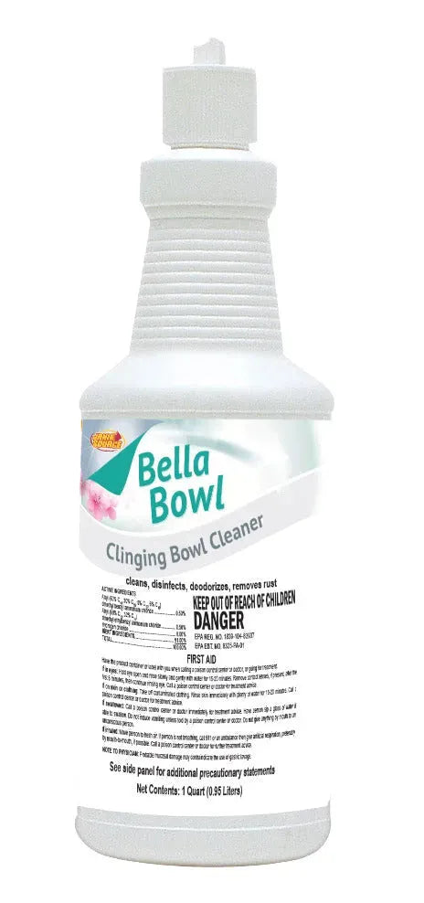BellaBowl Clinging Toilet Bowl Cleaner & Disinfectant, 1 Quart BellaBowl Clinging Toilet Bowl Cleaner & Disinfectant, 1 Quart