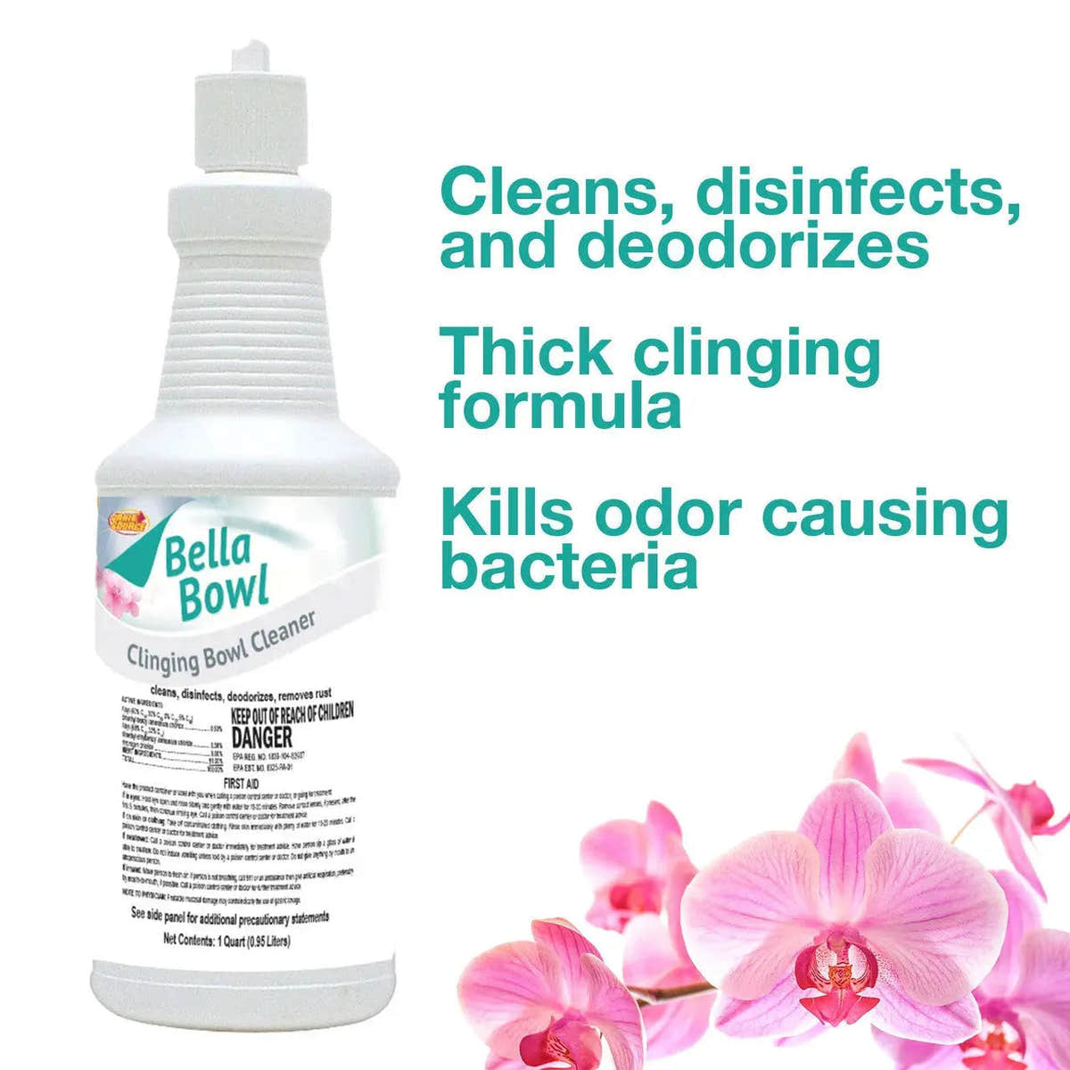 BellaBowl Clinging Toilet Bowl Cleaner & Disinfectant, 1 Quart BellaBowl Clinging Toilet Bowl Cleaner & Disinfectant, 1 Quart