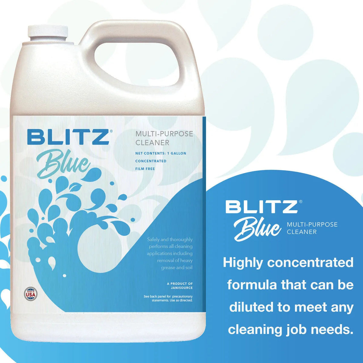 BlitzBlue - All Purpose Cleaner Degreaser 1:128, Gallon BlitzBlue - All Purpose Cleaner Degreaser 1:128, Gallon
