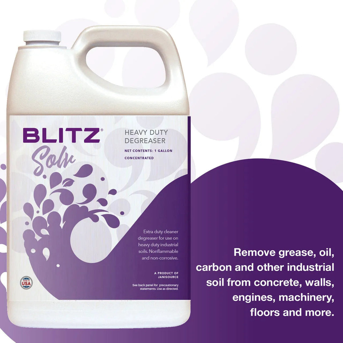 BlitzSolv Heavy Duty Degreaser Cleaner 1:20, 1 Gallon BlitzSolv Heavy Duty Degreaser Cleaner 1:20, 1 Gallon