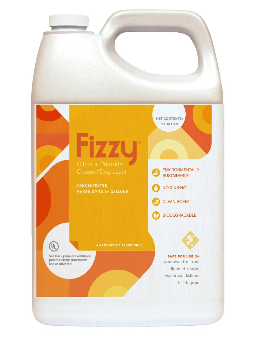Fizzy Peroxide Citrus Powered Cleaner Degreaser 1:64, 1 Gallon Fizzy Peroxide Citrus Powered Cleaner Degreaser 1:64, 1 Gallon