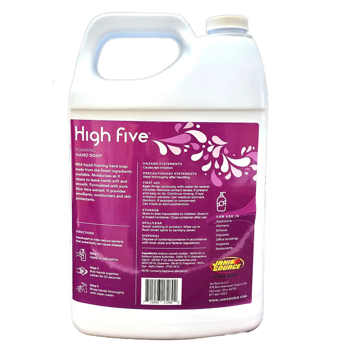 HighFive Premium Foaming Hand Soap, 1 Gallon HighFive Premium Foaming Hand Soap, 1 Gallon
