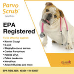 ParvoScrub II – EPA-Registered Super Concentrate Disinfectant for Kennels & Veterinary Use (1 Gal) ParvoScrub II – EPA-Registered Super Concentrate Disinfectant for Kennels & Veterinary Use (1 Gal)