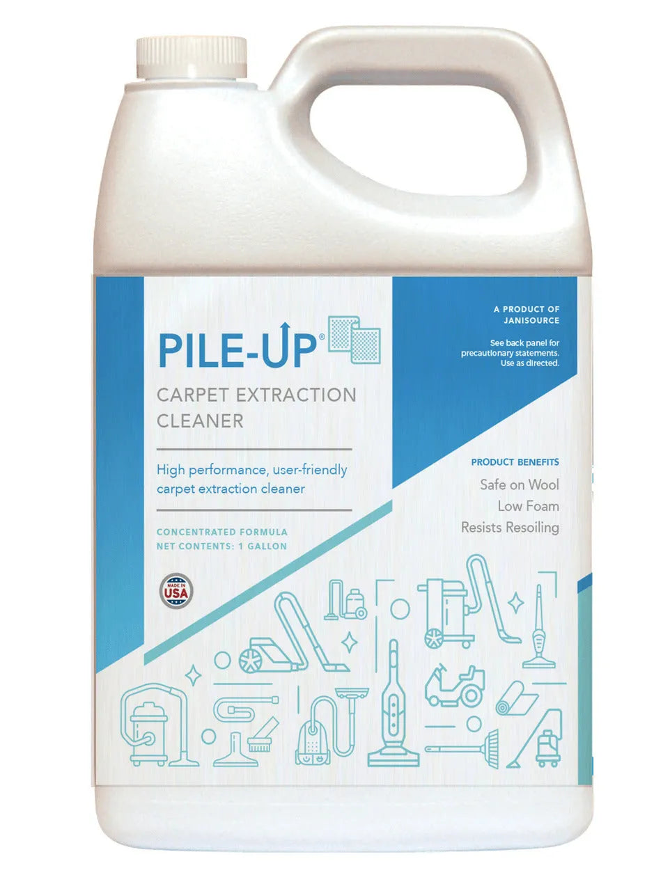 PileUp Concentrated Carpet Extraction Cleaner 2-4 oz/Gal, 1 Gallon PileUp Concentrated Carpet Extraction Cleaner 2-4 oz/Gal, 1 Gallon