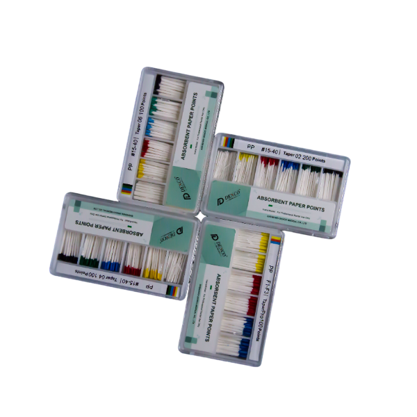 Endo Absorbent Paper Points Taper 02, 04 and 06 Endo Absorbent Paper Points Taper 02, 04 and 06