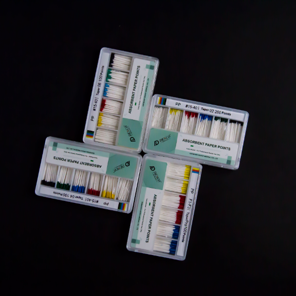 Endo Absorbent Paper Points Taper 02, 04 and 06 Endo Absorbent Paper Points Taper 02, 04 and 06