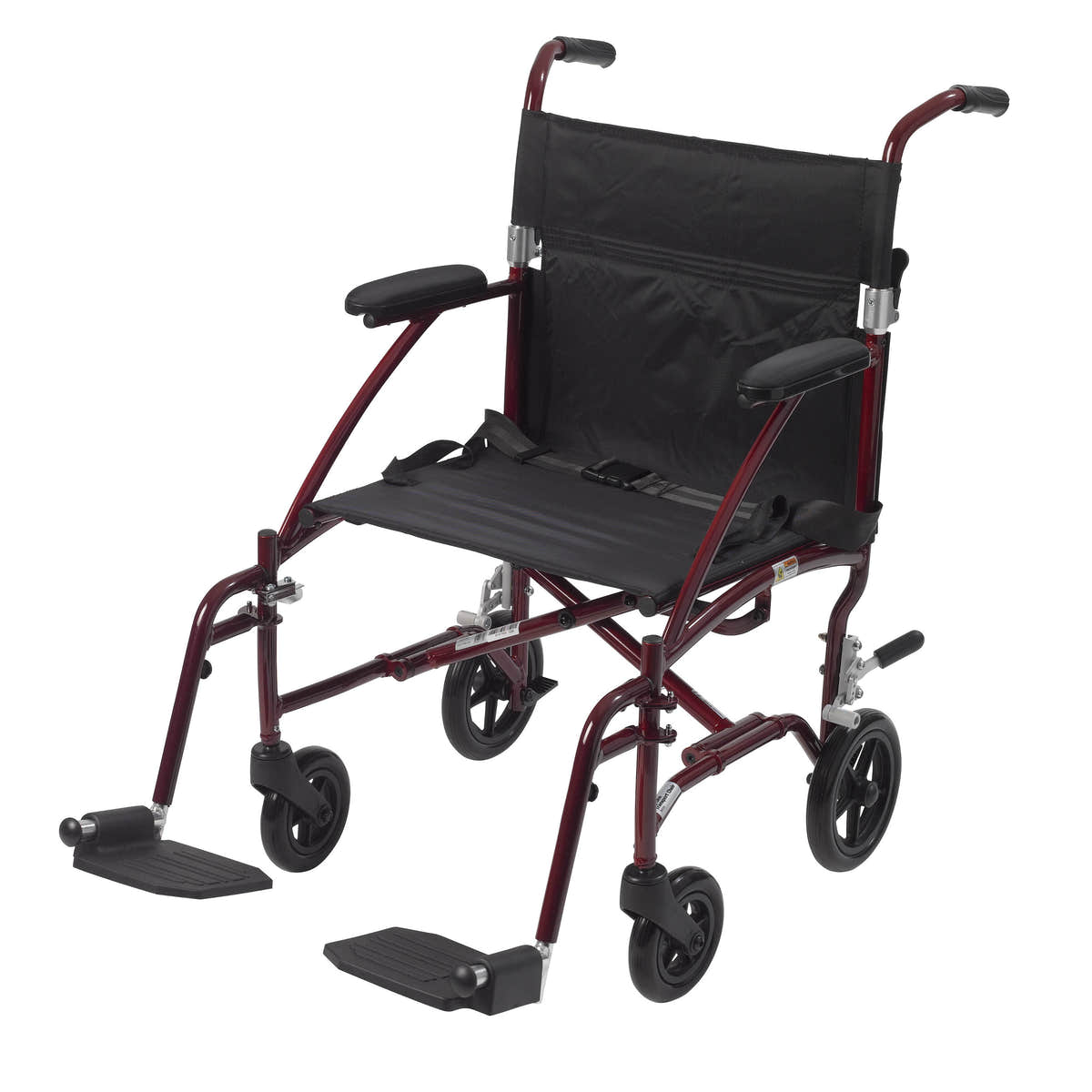 Fly Lite Ultra Lightweight Transport Wheelchair, Burgundy Fly Lite Ultra Lightweight Transport Wheelchair, Burgundy