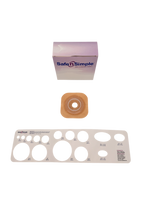 Safe N Simple 2-Piece Wafer Standard Wear with Tape Collar Beige 45mm 1 3/4" Flange with Pre Cut Stoma Opening (80 Count) Safe N Simple 2-Piece Wafer Standard Wear with Tape Collar Beige 45mm 1 3/4" Flange with Pre Cut Stoma Opening (80 Count)
