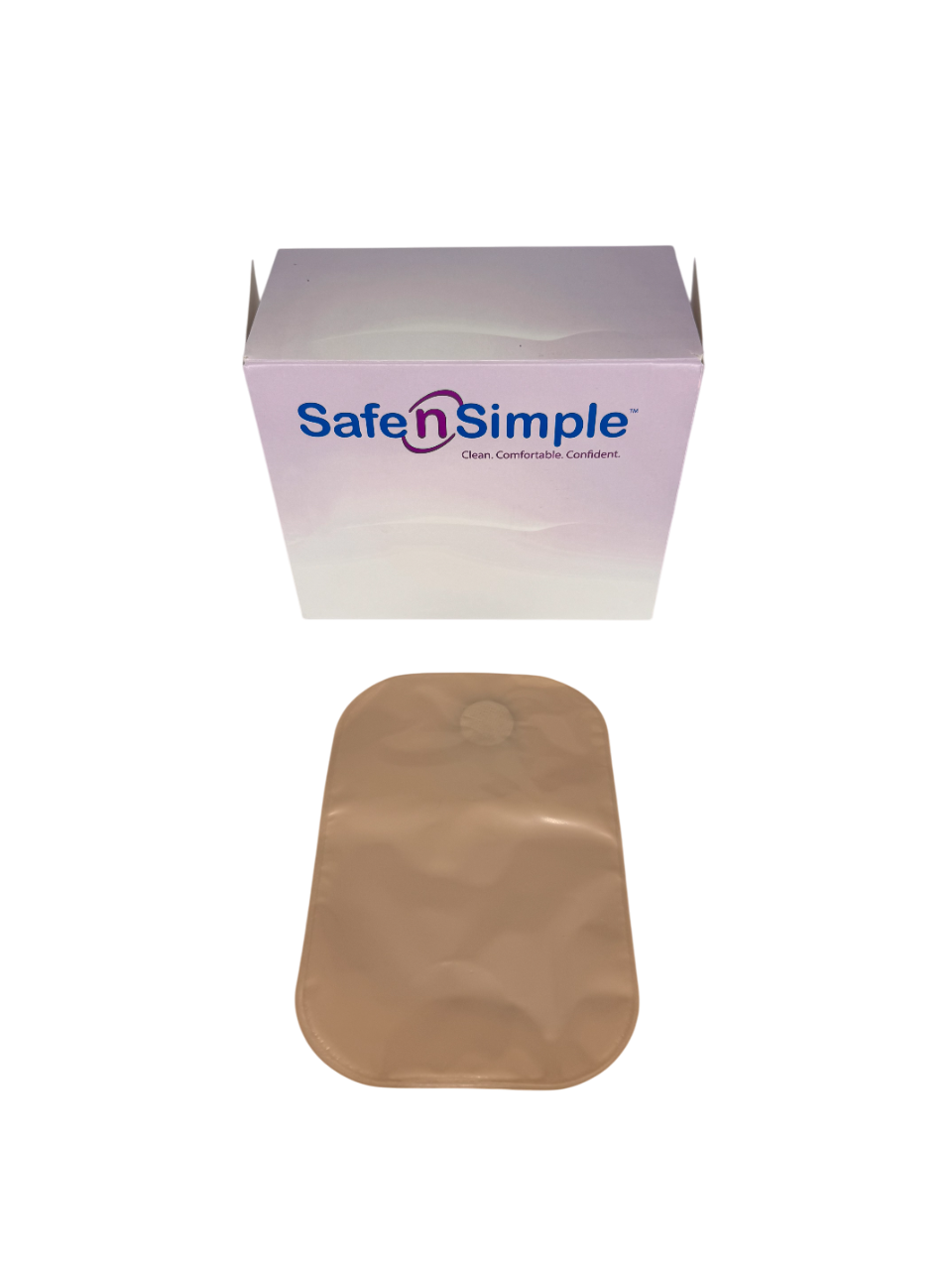 Safe N Simple 8" Closed 2-Piece Pouch Beige with Filter, Flange with Belt Tabs (240 Count) Safe N Simple 8" Closed 2-Piece Pouch Beige with Filter, Flange with Belt Tabs (240 Count)