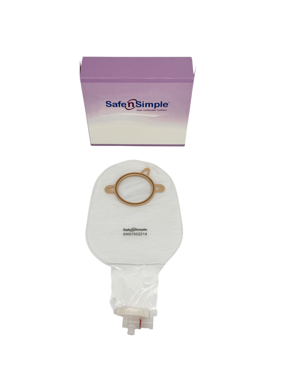 Safe N Simple 9" Urostomy 2-Piece Pouch Transparent, Flange with Valve and Belt Tabs (80 Count) Safe N Simple 9" Urostomy 2-Piece Pouch Transparent, Flange with Valve and Belt Tabs (80 Count)