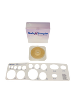 Safe N Simple 2-Piece Wafer Extended Wear Convex with Tape Collar Beige 45mm 1 3/4" Flange, Pre Cut Stoma Opening Safe N Simple 2-Piece Wafer Extended Wear Convex with Tape Collar Beige 45mm 1 3/4" Flange, Pre Cut Stoma Opening