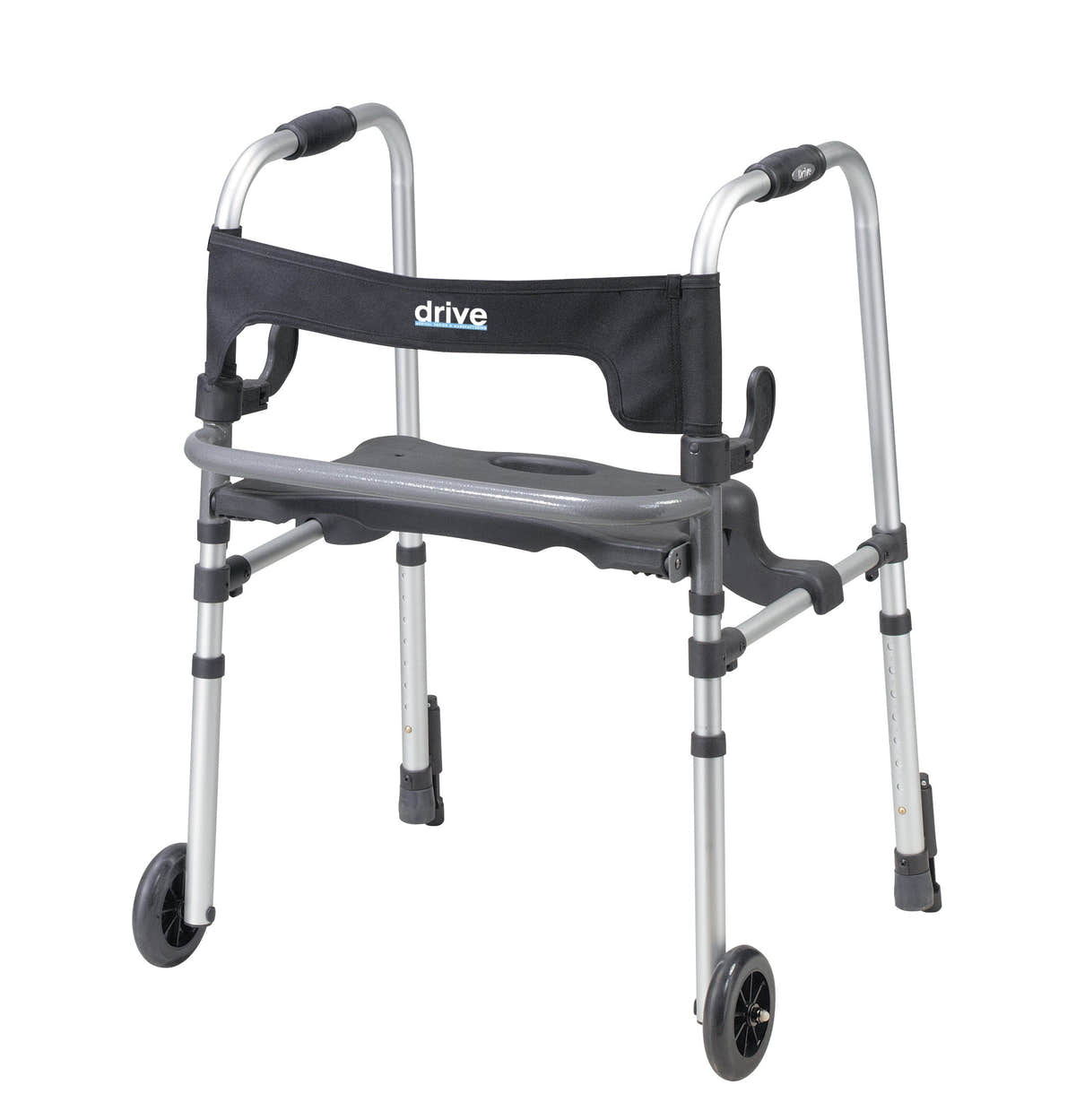 Clever Lite LS Walker Rollator with Seat and Push Down Brakes Clever Lite LS Walker Rollator with Seat and Push Down Brakes