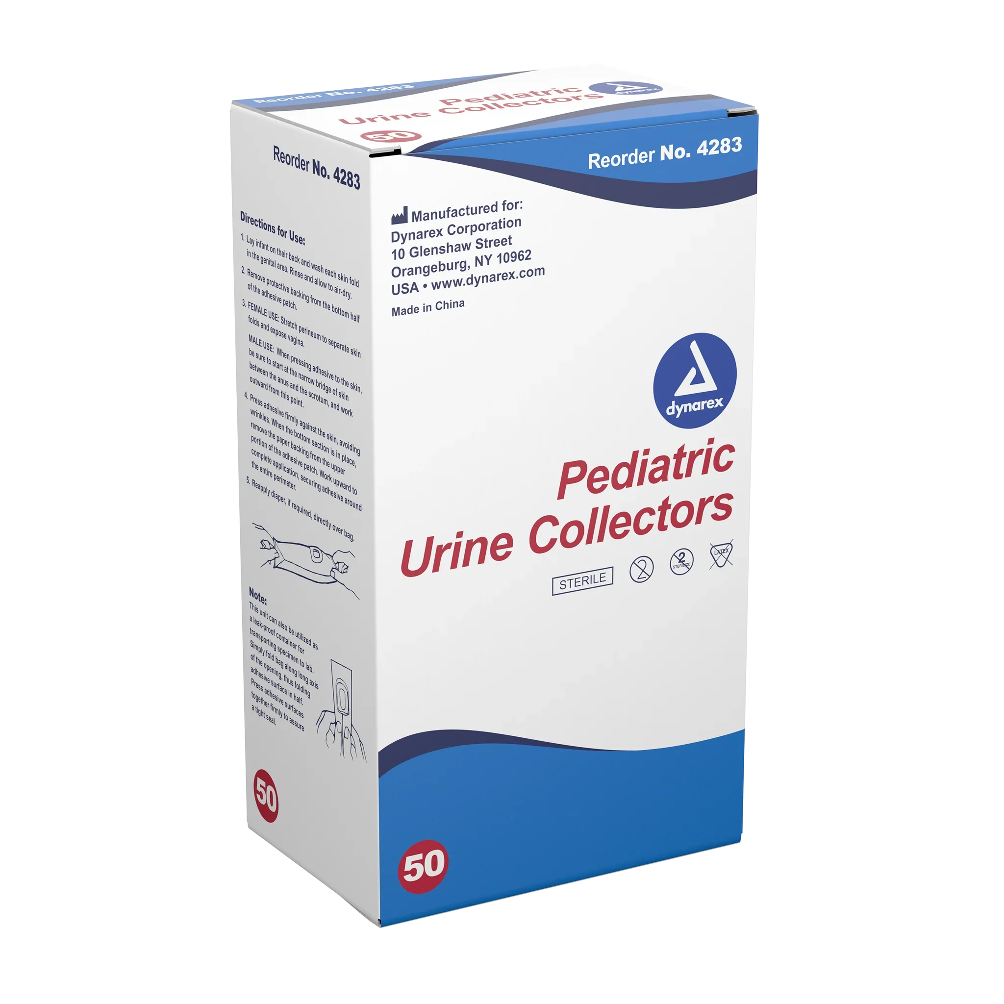 Dynarex Pediatric Urine Collector, 200 mL - White (50 Count) Dynarex Pediatric Urine Collector, 200 mL - White (50 Count)