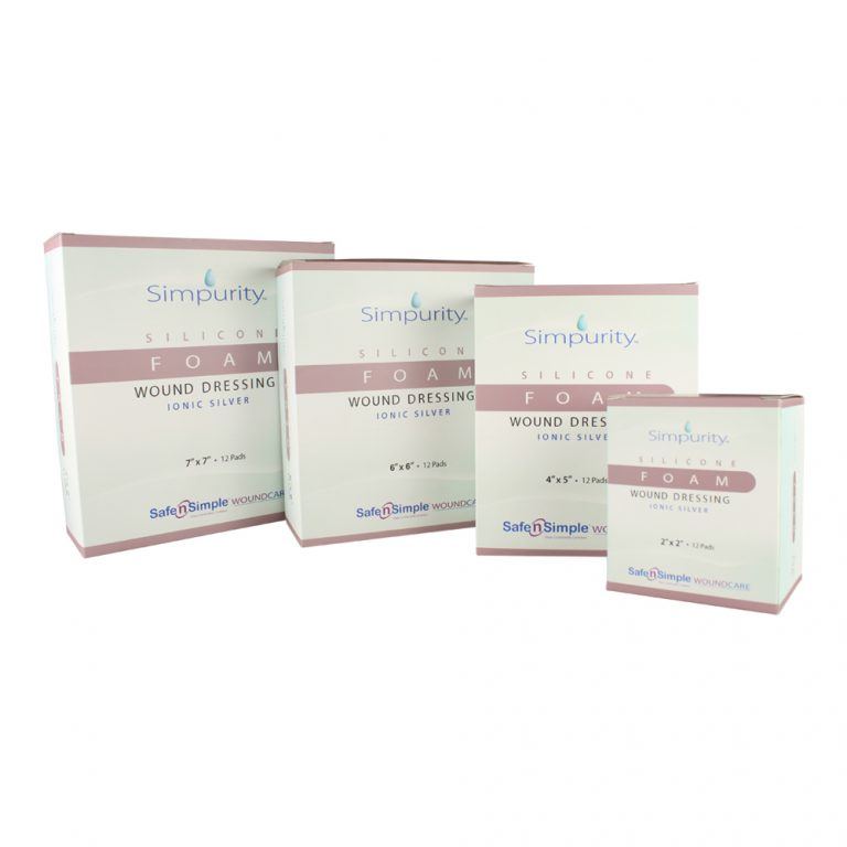 Safe N Simple Simpurity Silver Silicone Foam Dressing (192 Count) Safe N Simple Simpurity Silver Silicone Foam Dressing (192 Count)