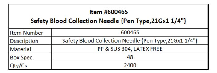Safety Blood Collection Needle (Pen type, 21GX11/4") Safety Blood Collection Needle (Pen type, 21GX11/4")