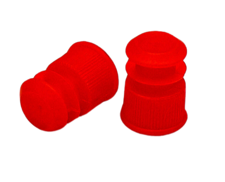 12mm Test Tube Plug Red Caps Universal Fit 12mm Test Tube Plug Red Caps Universal Fit