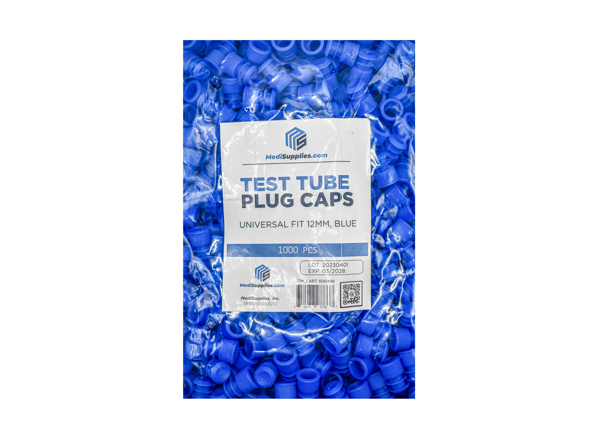 12mm Test Tube Plug Blue Caps Universal Fit 12mm Test Tube Plug Blue Caps Universal Fit