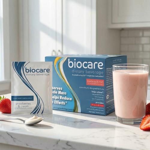 30G Protein Strawberries & Cream Biocare Dietary Beverage (14-Count) 30G Protein Strawberries & Cream Biocare Dietary Beverage (14-Count)