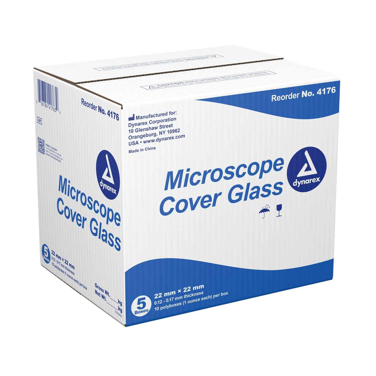 Dynarex Microscope Cover Glass - 10ea/bx, 5bxs/cs (50 Count) Dynarex Microscope Cover Glass - 10ea/bx, 5bxs/cs (50 Count)