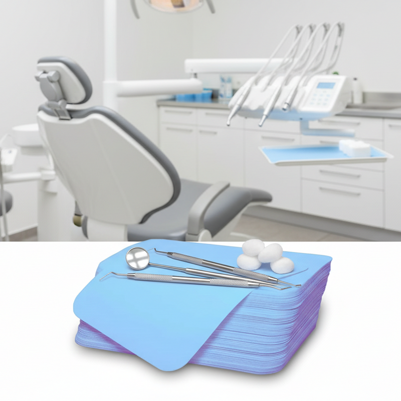 Dental Tray Paper Tray Covers 1,000pcs Pack 8-1/2"x12-1/4" Blue Dental Tray Paper Tray Covers 1,000pcs Pack 8-1/2"x12-1/4" Blue