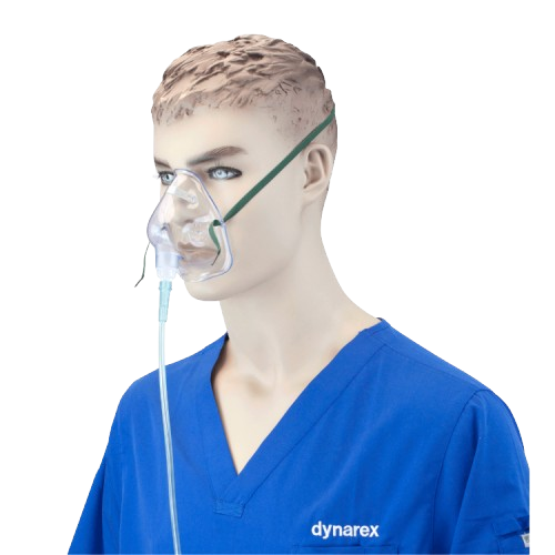 Dynarex Resp-O2 Medium-Concentration Standard Masks (50 Count) Dynarex Resp-O2 Medium-Concentration Standard Masks (50 Count)