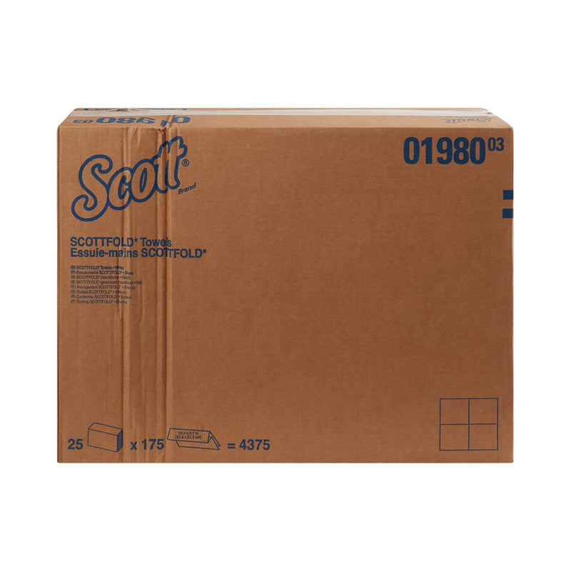 Scott Pro Scottfold Paper Towels Multi-Fold, 9.4 X 12.4 Inch, White -Case of 4375 Scott Pro Scottfold Paper Towels Multi-Fold, 9.4 X 12.4 Inch, White -Case of 4375
