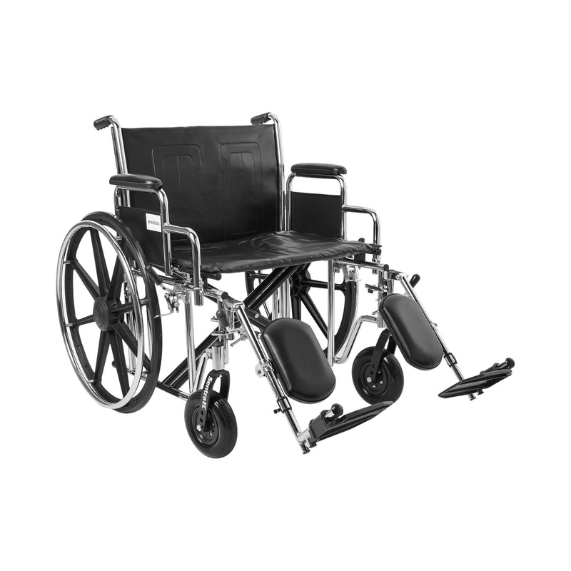 McKesson Bariatric Wheelchair with Swing-Away Elevating Legrest, 24-Inch Seat Width -Each McKesson Bariatric Wheelchair with Swing-Away Elevating Legrest, 24-Inch Seat Width -Each